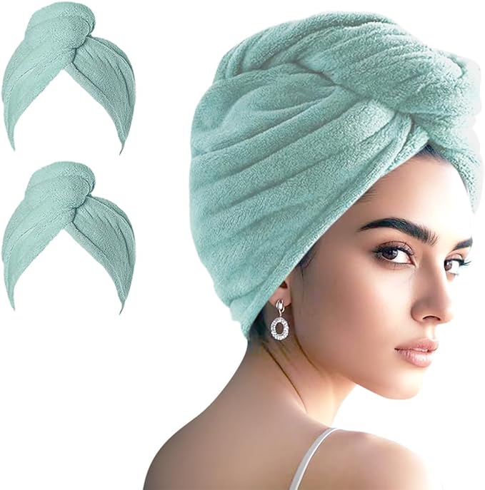 Microfiber Hair Drying Towel Wrap by Unknown