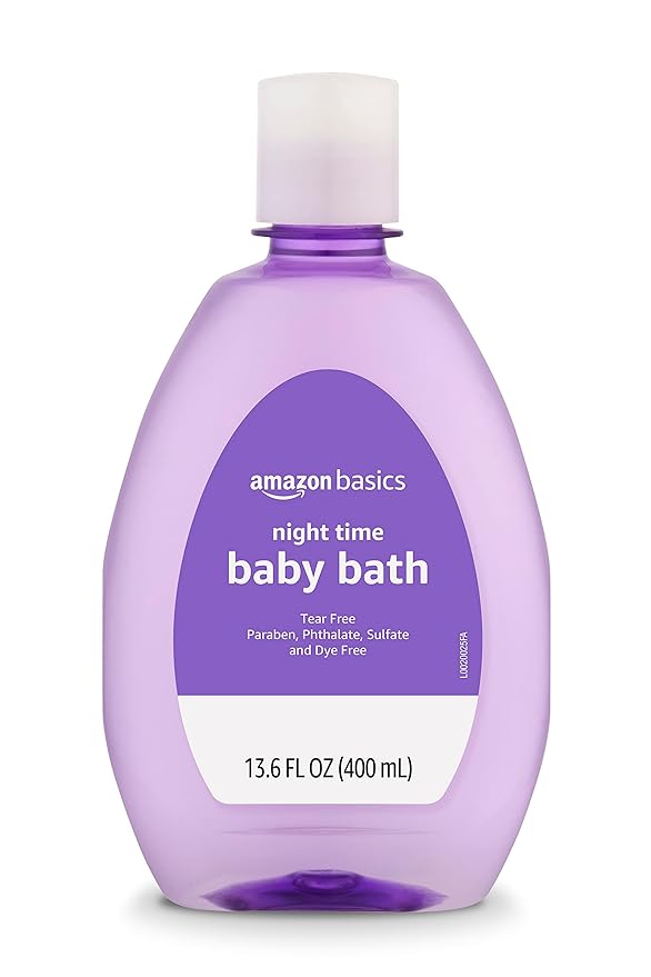 Amazon Basics Tear-Free Night-Time Baby Bath, Lightly Scented, 13.6 Fl Oz - Image 2