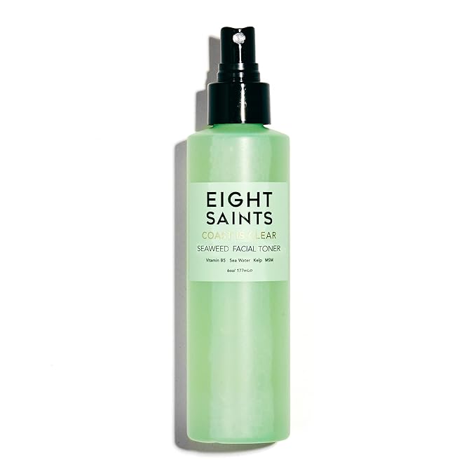 Eight Saints Coast is Clear Seaweed Anti Aging Face Toner, Alcohol Free Toner by EightSaintsSkincare