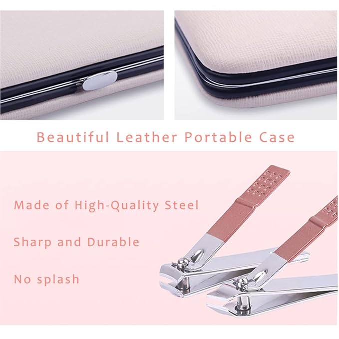 Pink Manicure Set Beauty Tool Portable - Image 5
