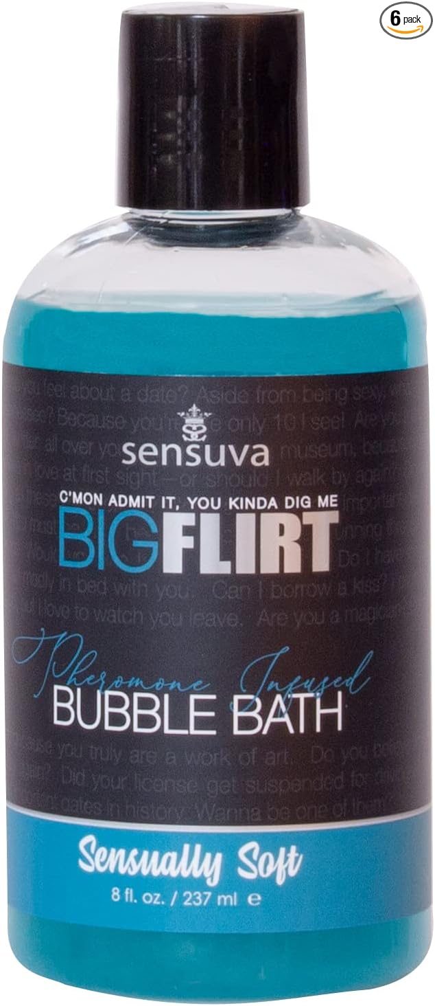 Big Flirt Pheromone Bubble Bath | Sensually Soft | 8 fl.oz. by Sensuva