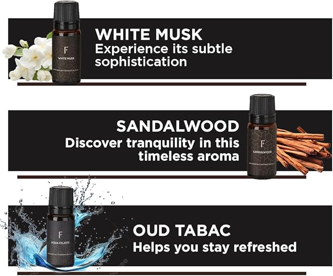 Folkulture Essential Oils Set for Men for Diffuser | Set of 6 Home Fragrance - Image 3