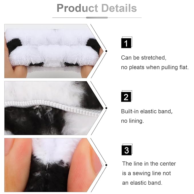 6 Pcs Elastic Microfiber Spa Headband Set - Image 4