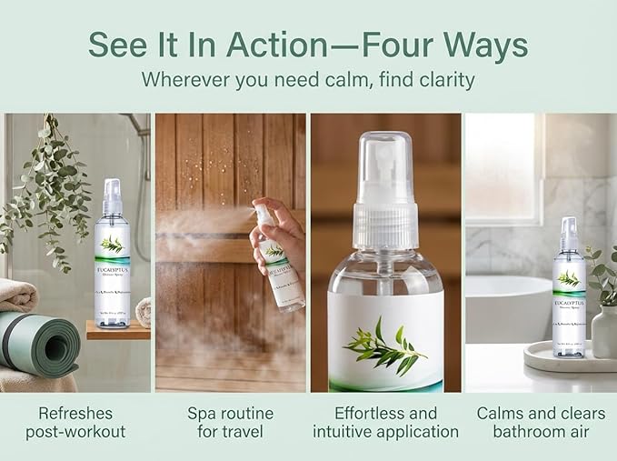 Eucalyptus Shower Spray, Essential Oil Mist - Image 6