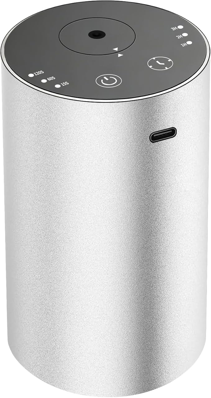 URPOWER Waterless Essential Oil Diffuser: No Water Needed Battery Operated by URPOWER