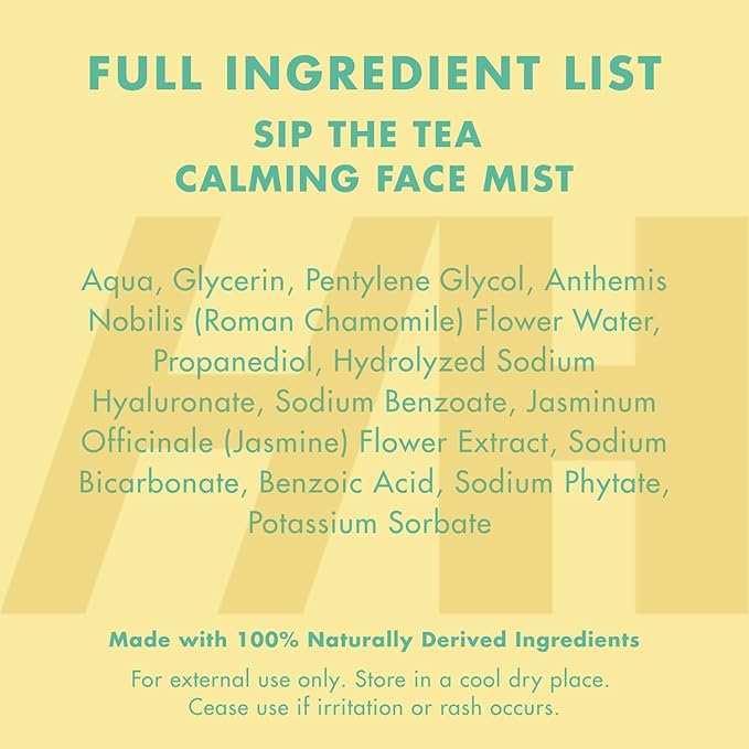 Handmade Heroes Sip The Tea Calming Face Mist Serum – Hydrating Facial Spray - Image 6