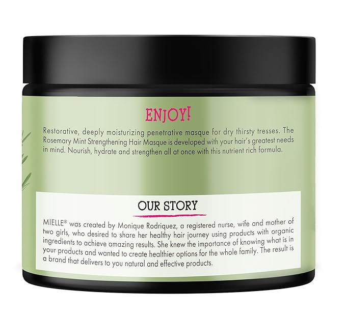Mielle Organics Rosemary Mint Strengthening Hair Mask, Deep Conditioning - Image 9