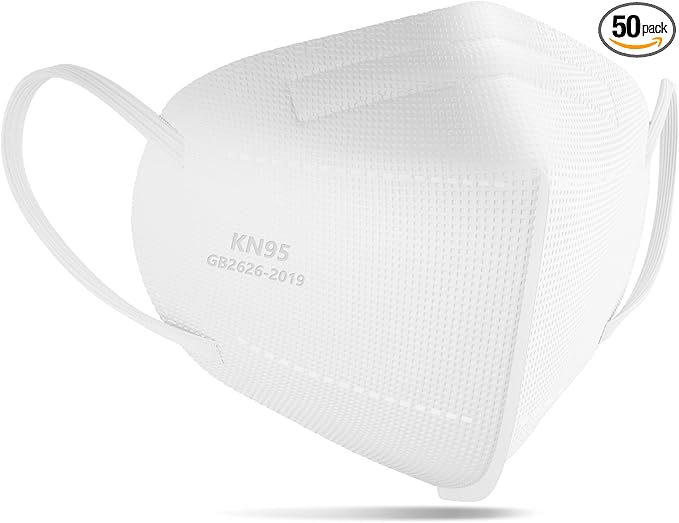 TOPMAX KN95 Face Mask 50 Pack 5-Ply Breathable Filter Efficiency≥95% Protective by TOPMAX