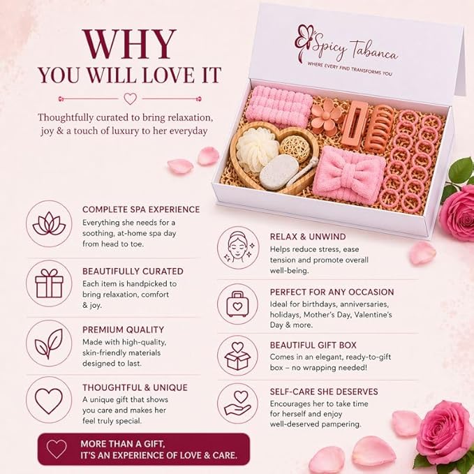 Ultimate 25-Piece Spa Gift Set for Women, Mother’s Day Gift for Mom, Self Care - Image 3