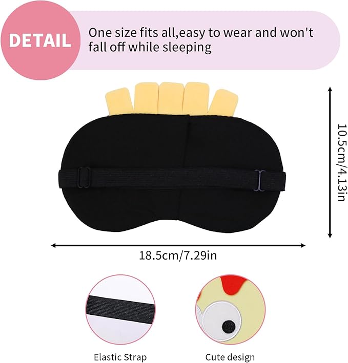 PERFECTSIGHT Sleep Eye Masks, Cute Sleep Eye Cover Lightweight Adjustable - Image 6