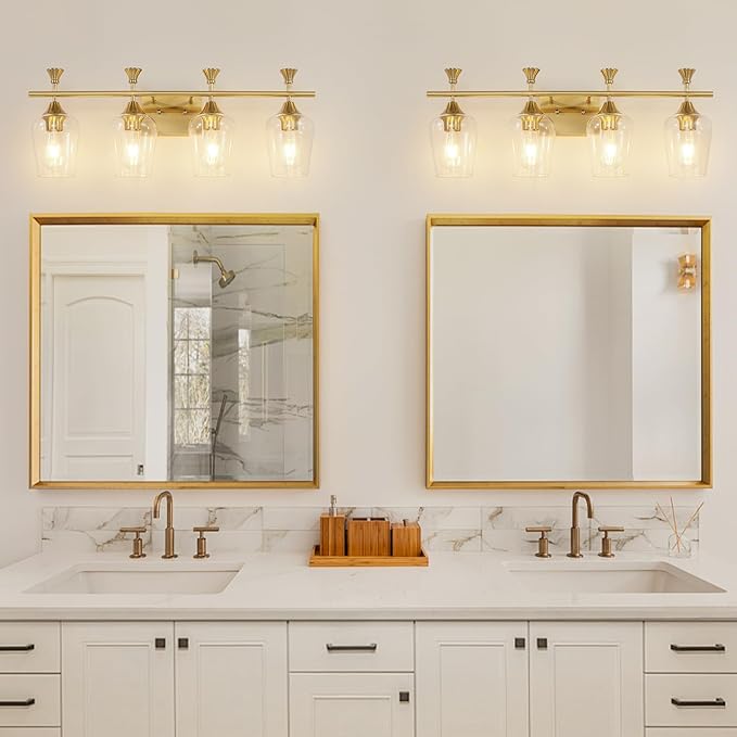 Bathroom Light Fixtures, Brushed Gold Vanity Lights - Image 7