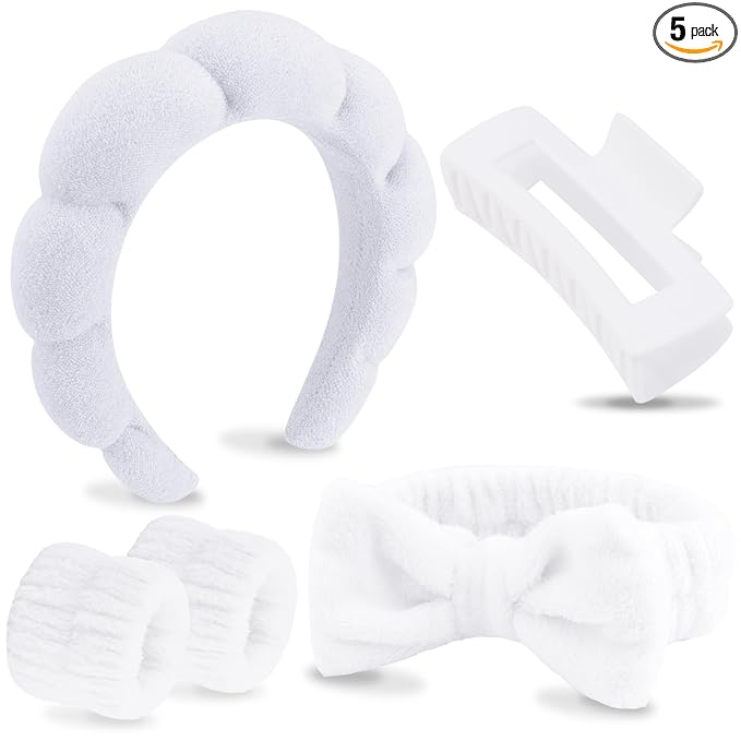 VELSCRUN Spa Headbands for Wash Face, Makeup Headband, Facial Skincare Headbands by VELSCRUN
