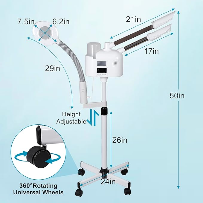 HomGarden Pro 3 in 1 Facial Steamer - Image 4