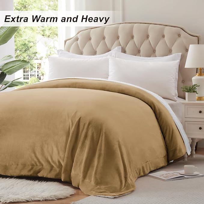 KAWAHOME Sherpa Fleece Queen Size Blanket - Image 5