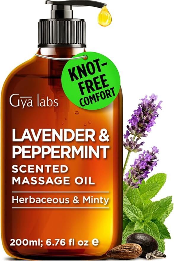 Gya Labs Lavender & Peppermint Massage Oil by GyaLabs