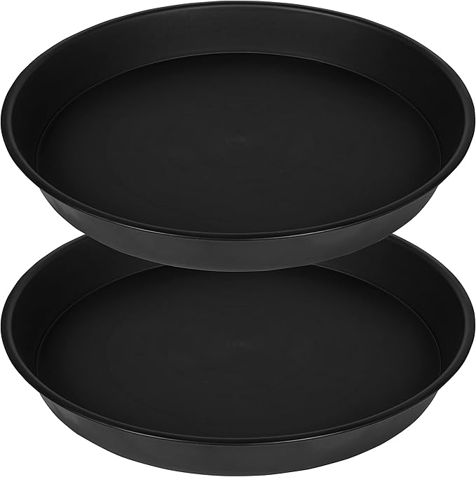 2 Pack Bird Bath Bowl 14", 1.6" Depth, 13 14 15 16 17 20 24 inch Plastic by Bleuhome