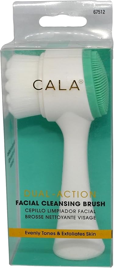 CALA Dual-Action Facial Cleansing Brush, Superfine Soft Bristles Deep Clean - Image 2