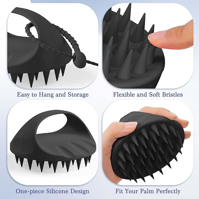 Manmihealth Large Hair Scalp Scrubber, One-piece Silicone Scalp Massager - Image 3