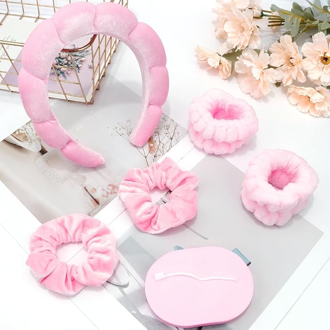 SPA Headbands for Washing Face Makeup Scrunchies Hair Tie Hair Band Women - Image 2