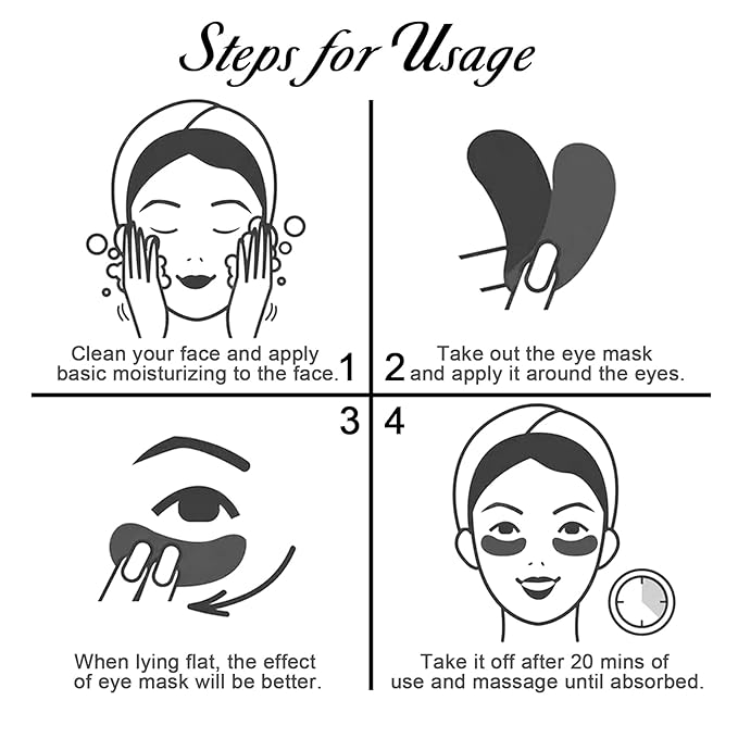 Permotary 30 Pairs Crystal Collagen Under Eye Mask - Image 7