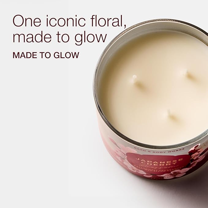 Bath & Body Works Japanese Cherry Blossom 3-Wick Candle - Image 3