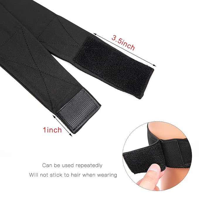 AliLeader 2Pcs Silk Headband for Making Wig Adjustable Soft Spa Headband - Image 5
