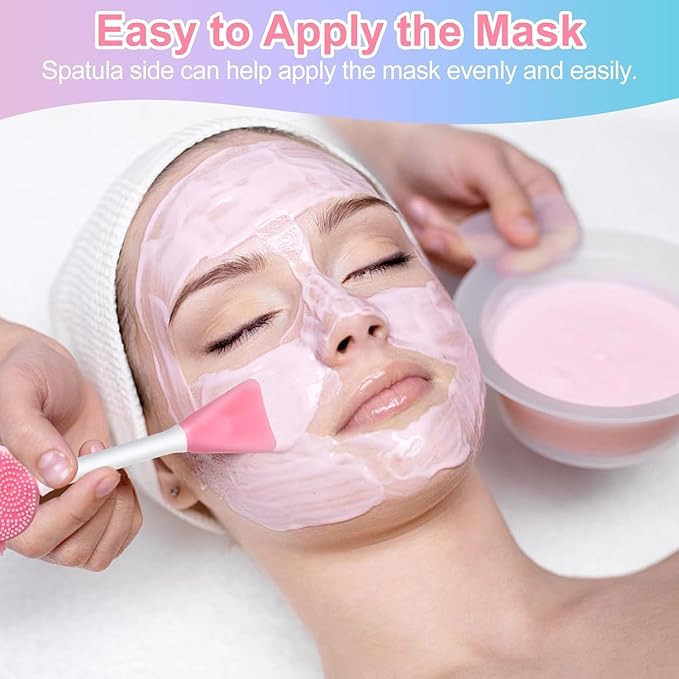 MUiiGOOD 2pcs Silicone Face Scrubber Round Pads Face Mask Brush Exfoliating Lip - Image 7
