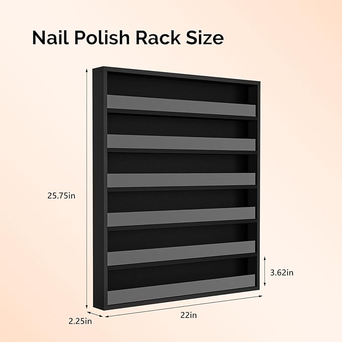 OmySalon Nail Polish Organizer Wall Mount - Image 4