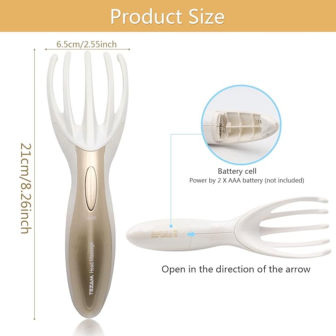 Electric Head Massager Neck Massage Octopus Scalp Stress Relax Spa Therapy - Image 2