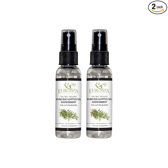 EuroSpa Aromatics Pure Eucalyptus Oil ShowerMist and Steam Room Spray, by EuroSpa+Aromatics