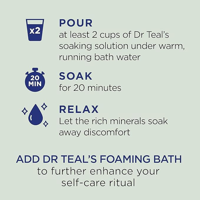 Dr Teal's Epsom Salt Magnesium Soak, Relax & Relief - Image 5