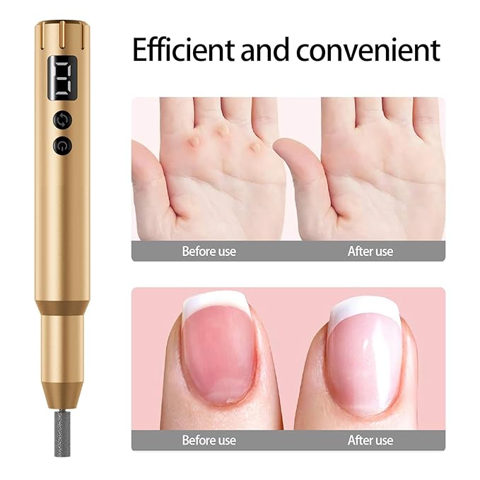 Nail Drill Kit Electric Rechargeable Set Cordless Nail Art Grinding Machine - Image 8