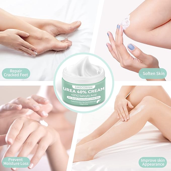 Grocerism 2 Packs Urea Cream 40% Plus 2% Salicylic Acid 5.30 oz || Foot Cream - Image 5