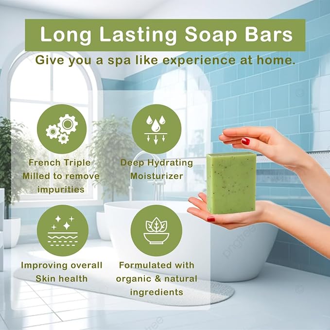 Simple Scents Australia Lemon Myrtle Scented Natural Soap Bars, 3.5oz - Image 4