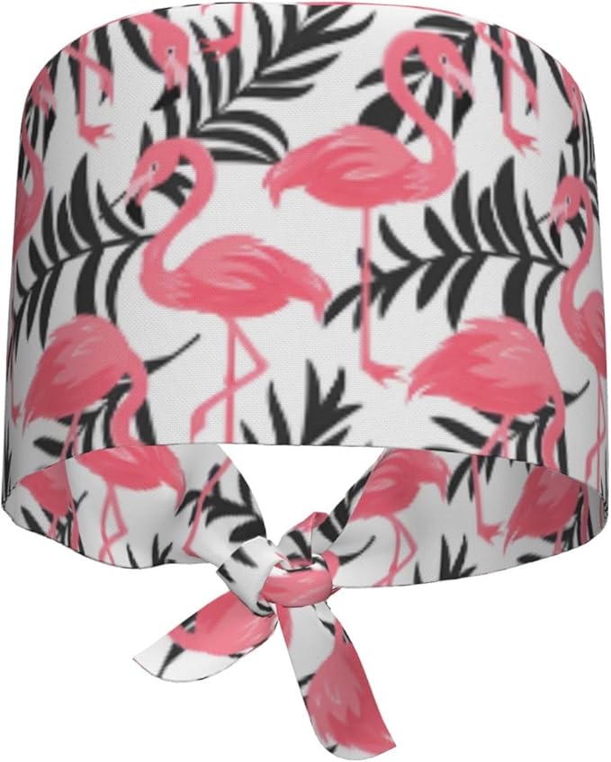 Working Cap Scrub Caps with Sweatband Adjustable Tie Back Hat Nurse Surgical - Image 7