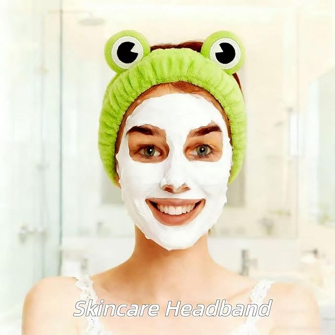 7 Pcs Spa Set, Facial Spa Headband and Wristband Set, Skincare Headband - Image 3