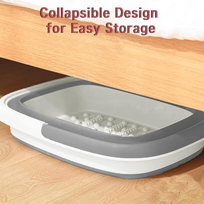 Collapsible Foot Bath Basin for Soaking Feet, Foot Soak Tub, Plastic Foot Bucket - Image 3