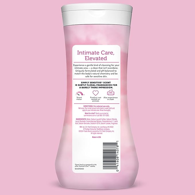 Summer's Eve Simply Sensitive All-Over Daily Feminine Wash, Gentle pH-Balanced - Image 7