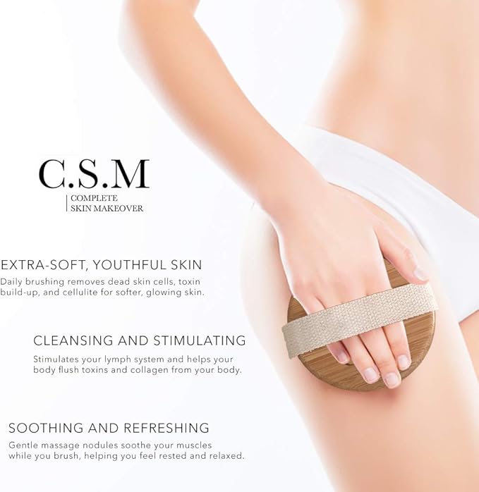 CSM Dry Brushing Body Brush for Lymphatic Drainage - Image 2