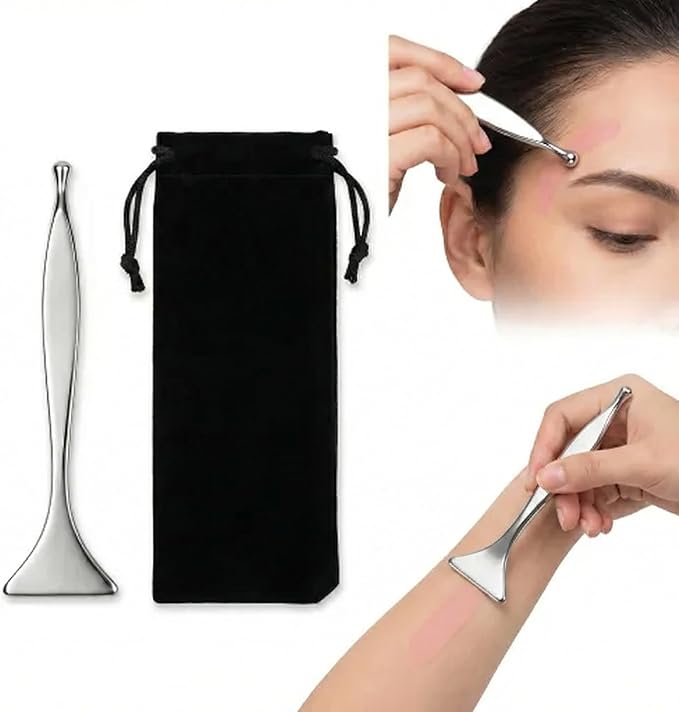 2-in-1 Acupressure Massage Pen, Dual-Ended Stainless Steel Acupuncture Pen & by Unknown
