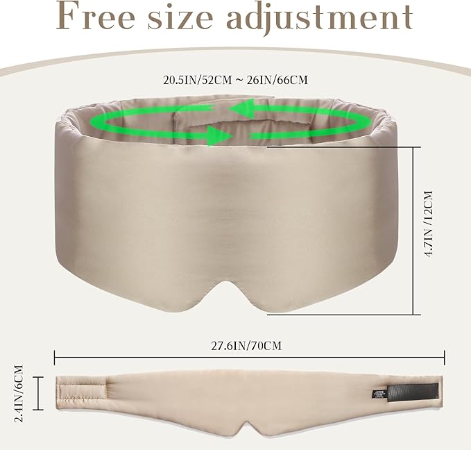 SECZIPE 100% Mulberry Silk Sleep Mask Eye Mask - Image 5