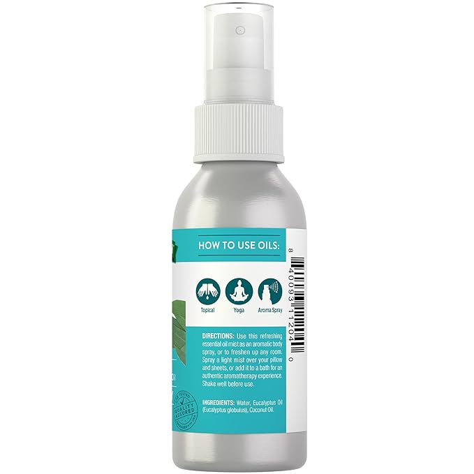 Nature's Truth Eucalyptus Mist Spray 2.4 fl oz | Pure Essential Oil - Image 6