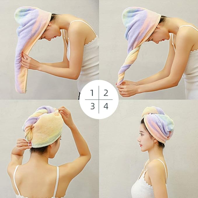 Microfiber Hair Drying Wrap Towel - Image 5