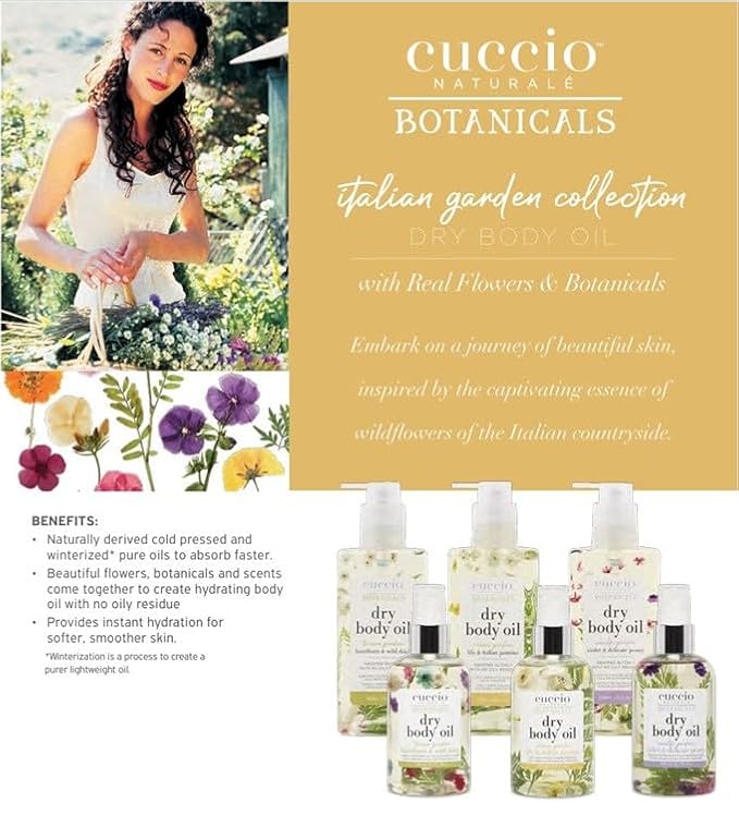 Cuccio Naturale Hydrating Dry Body Oil – Lily & Italian Jasmine, Fast‑Absorbing - Image 2