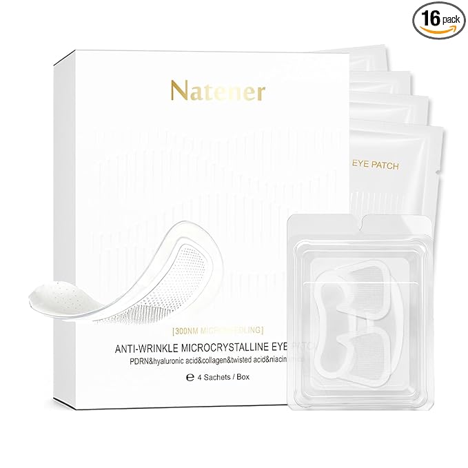 PDRN 4 pairs Micro Eye Patches + 4 pairs Crows Feet Wrinkle Patches, Under Eye by Unknown