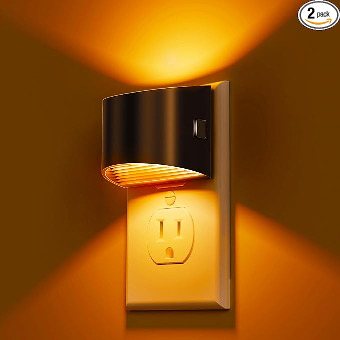 L LOHAS LED Night Light 2 Pack, Night Lights Plug into Wall, Dusk to Dawn by LLOHASLED