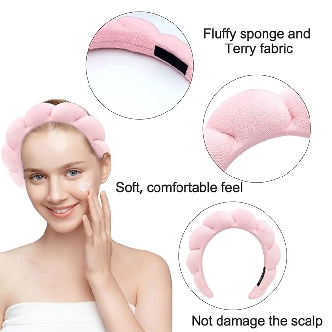 Women's Spa Headband, Headband for Washing Face, Makeup Removal - Image 4