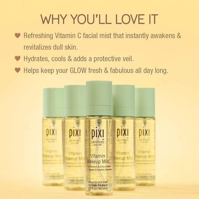 Pixi Vitamin-C Wakeup Mist | Helps Cool, and Wake Up Skin | Adds Hydration | - Image 3