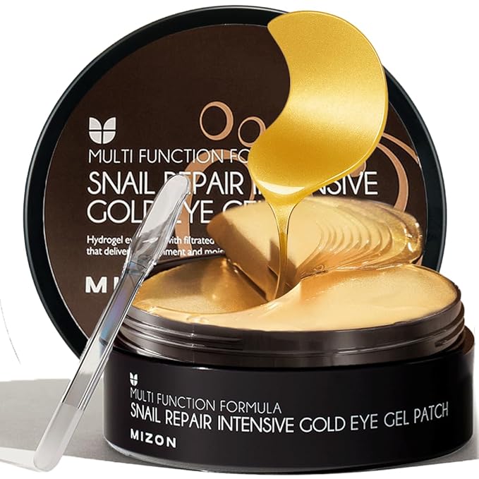MIZON Under Eye Patches for Puffy Eyes & Dark Circles, 24K Gold & Snail Mucin by MIZON
