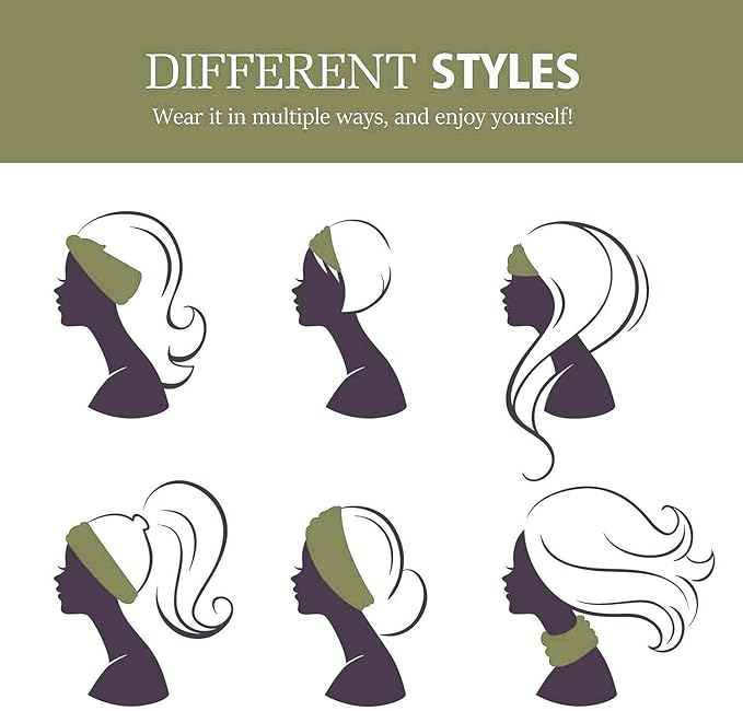 GiLi 2 Pack Wide Headbands for Women Boho African Knotted Non Slip Fashion Hair - Image 6